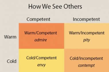 competence grid showing how we see others