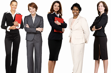 group of women in business attire
